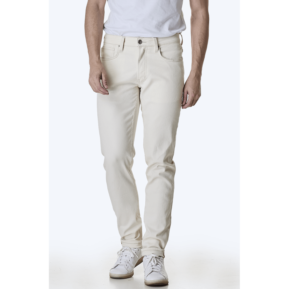 Calca-Slim-Masculina-Convicto-De-Sarja-Off-White